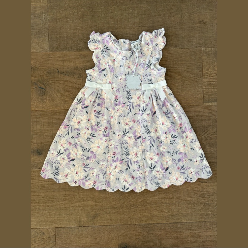 haute hippie kids style new nwt floral ruffle bow dress